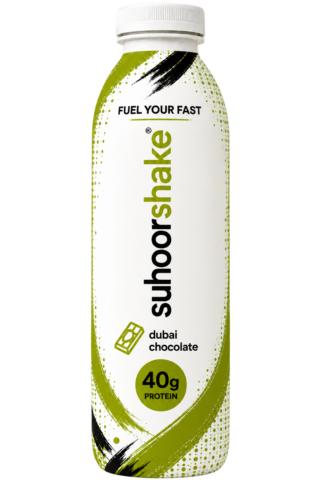 suhoorshake Dubai Chocolate bottle
